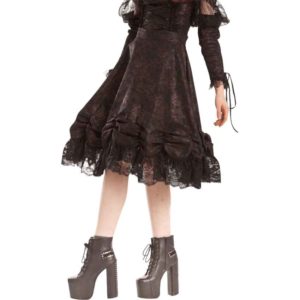 Esme Ruched Layer Lace Skirt