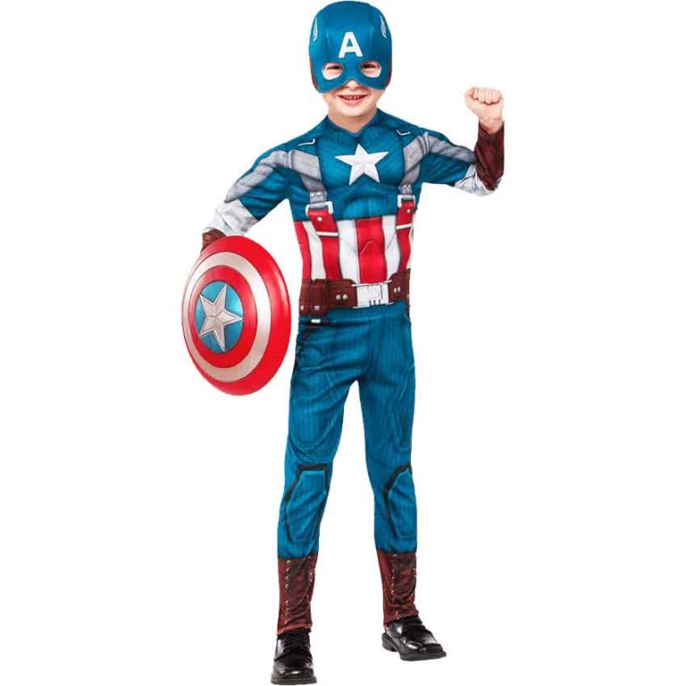 Kids Captain America Reversible Costume