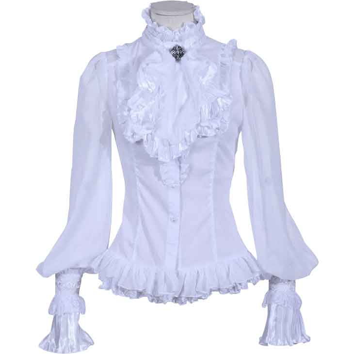 gothic ruffle shirt