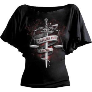 Blind Justice Gothic Drape Womens Shirt