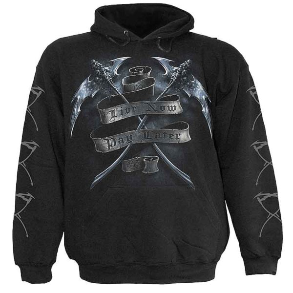 Live Now Pay Later Mens Hoodie