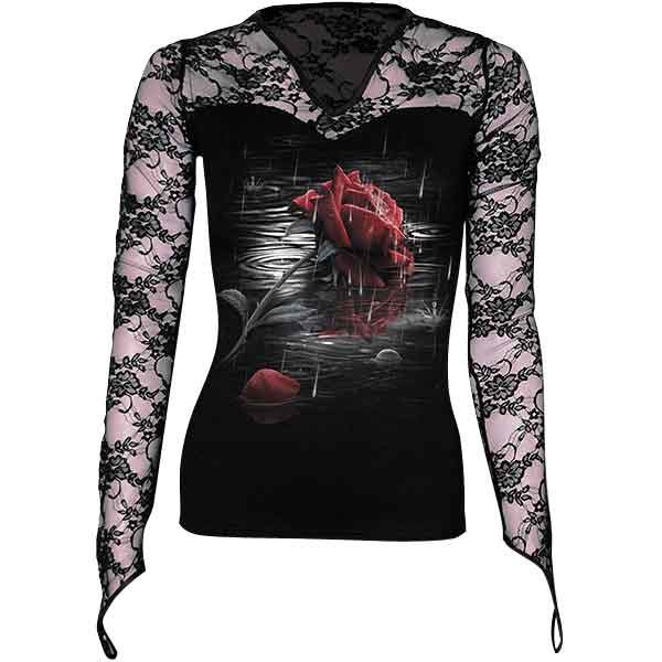 Rose Reflections Long Sleeve Lace Womens Shirt - SL-00435 - Medieval ...