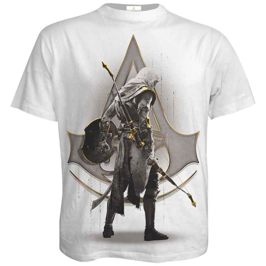 Assassins Creed Odyssey T-Shirt Knight Character Gaming Short Sleeve Top