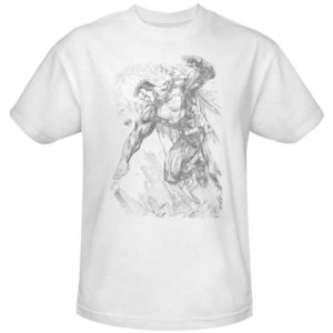 Jim Lee Superman Pencil Sketch T-Shirt