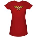 Wonder Woman Women's T-Shirt - Officially Licensed DC Comics Logo Tee (Size X-Large)