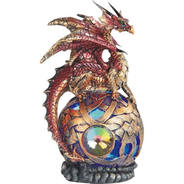 Resting Red Dragon LED Globe