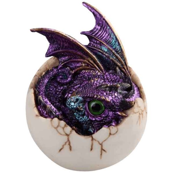 Purple Hatching Wyrmling Statue