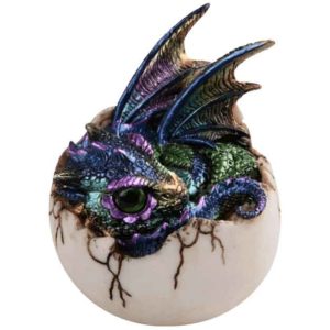 Purple Dragon Hatchling Statue