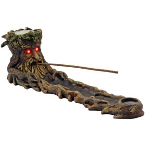 Green Man Incense Burner With LED Eyes