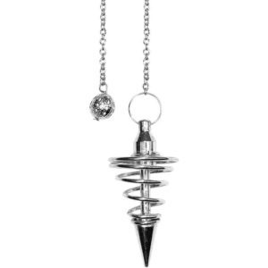 Silver Spiral Pendulum