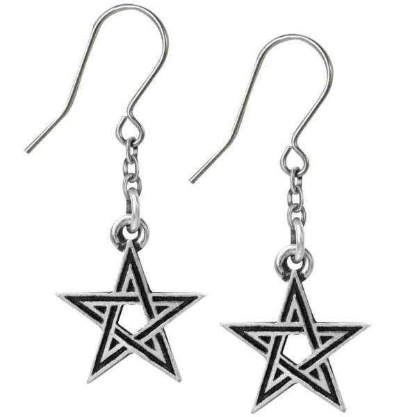 Black Star Earrings