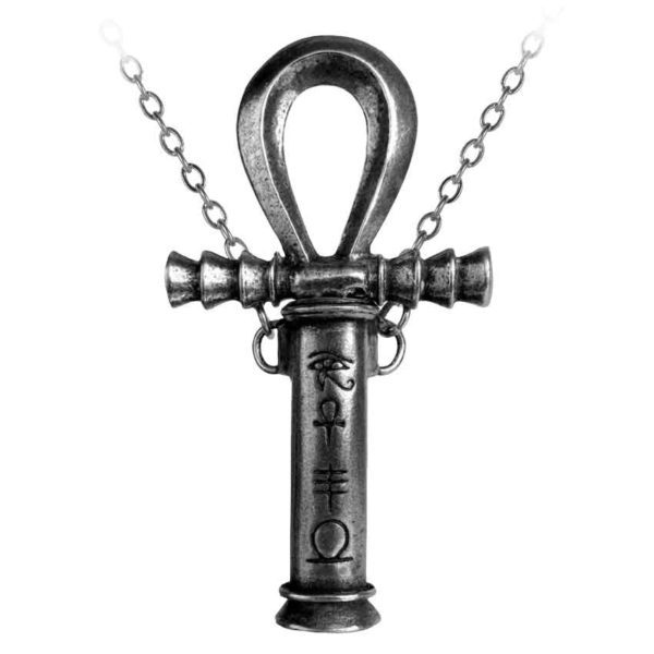 Ankh of the Dead Silver Necklace