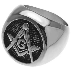 Stainless Steel Masonic Ring