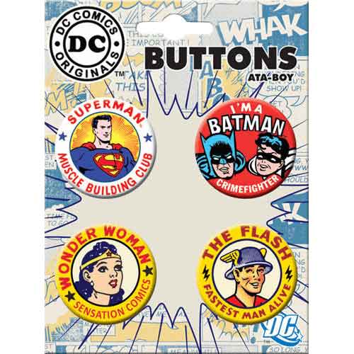 DC Comics 75th Anniversary Button Set