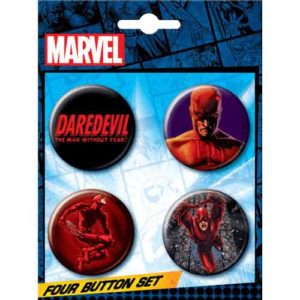 Daredevil Man without Fear Button Set