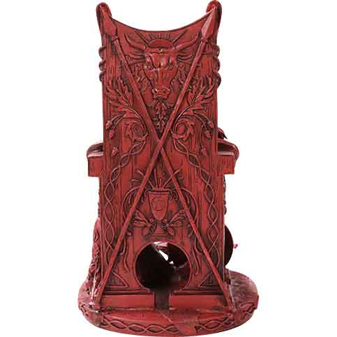 Red Celtic Maeve Goddess Statue