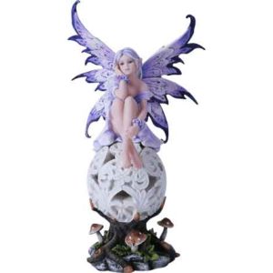 Pretty Purple Fairy LED Statue