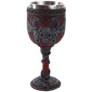 Double Dragon Skull Goblet