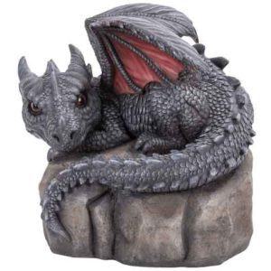 Garden Dragon on Rock Statue