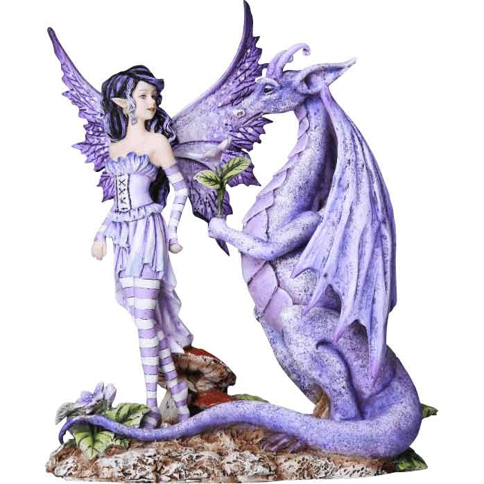 Loving Dragon and Fairy Statue CC12171 Medieval Collectibles