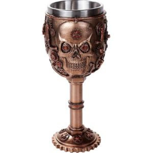 Steampunk Skull Goblet