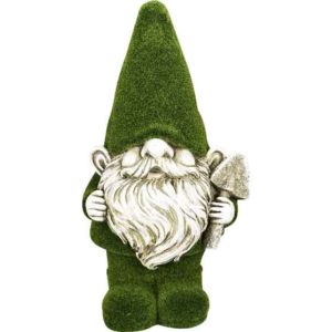 Green Garden Gnome Statue