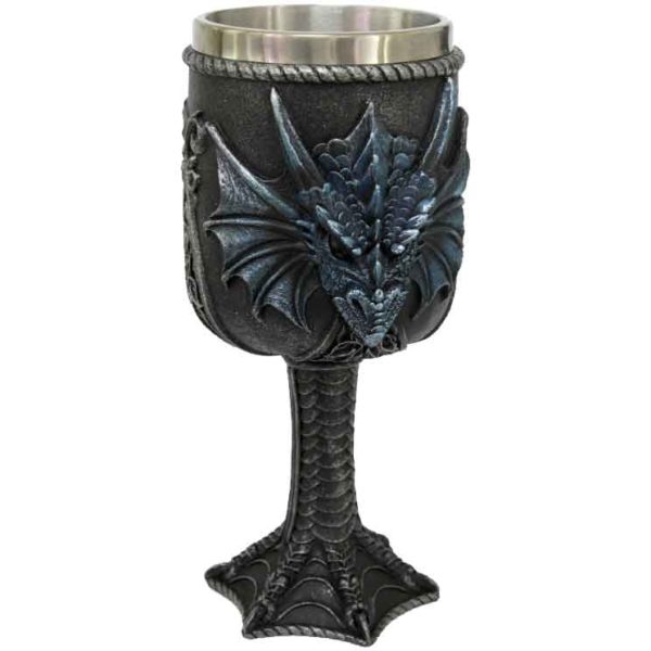 Blue Dragon Face Goblet