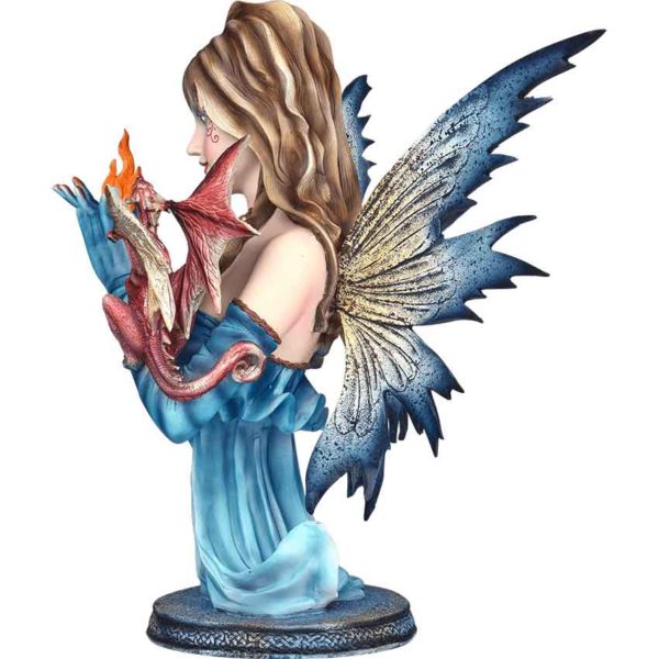 Dragon Fairy Bust Statue