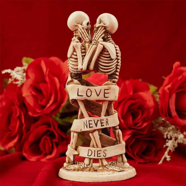 Love Never Dies Skeleton Statue