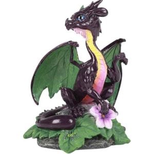 Eggplant Dragon Statue