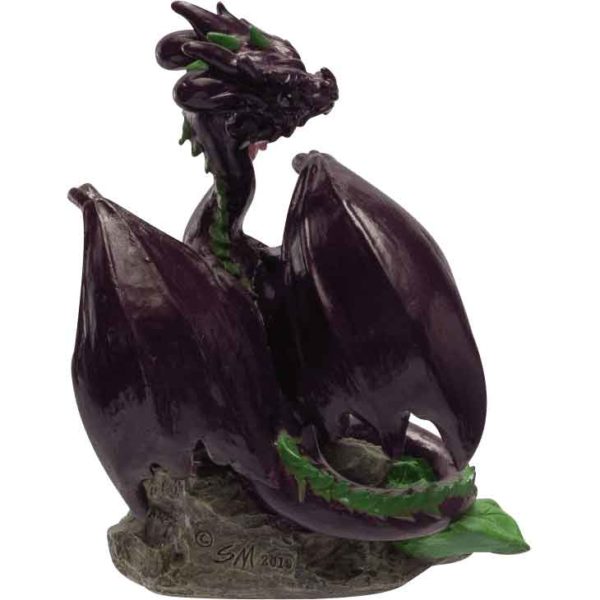 Eggplant Dragon Statue