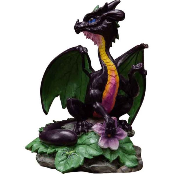 Eggplant Dragon Statue