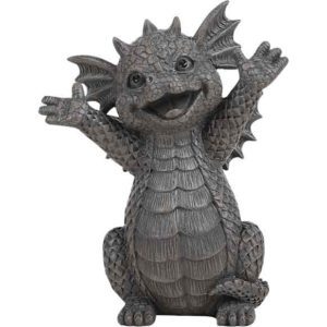 Small Happy Garden Dragon Statue