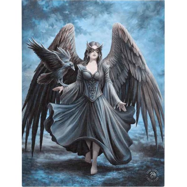 Raven Canvas Print by Anne Stokes