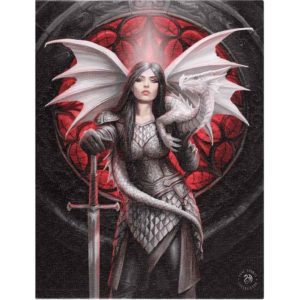 Valour Canvas Print by Anne Stokes