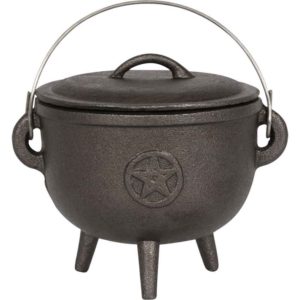 Pentacle Cast Iron Cauldron