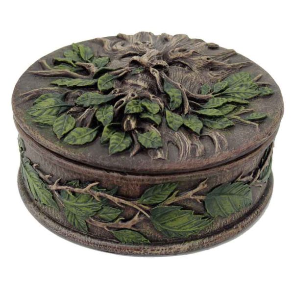 Round Greenman Trinket Box