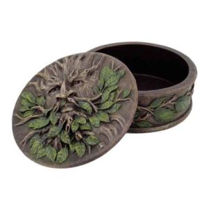 Round Greenman Trinket Box
