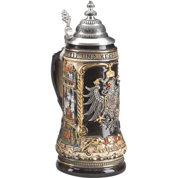 Deutschland Pewter Eagle Stein