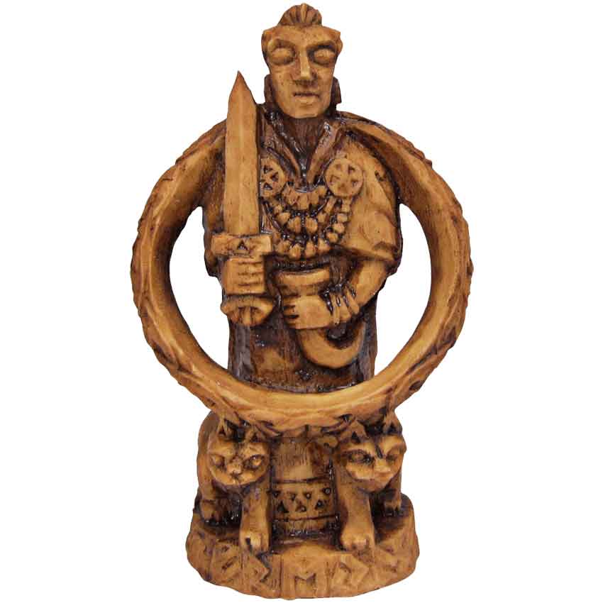 Tyr, Norse God Of War Wooden Statue