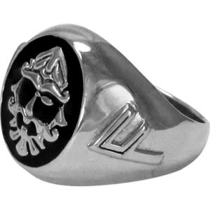 Sterling Silver Odin Signet Ring