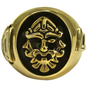 Bronze Odin Valknut Signet Ring