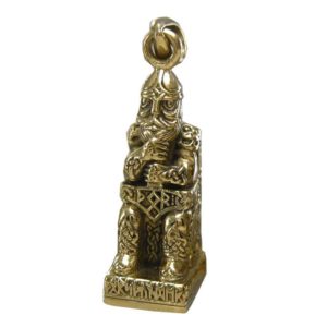 Bronze Seated Thor Pendant