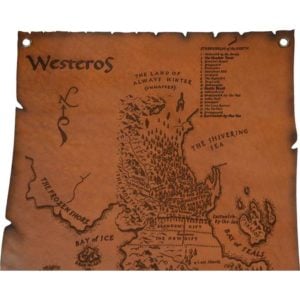 Leather Map of Westeros