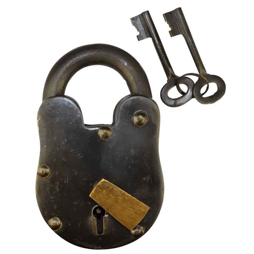 Antique Chastity Belt with Lock and Keys