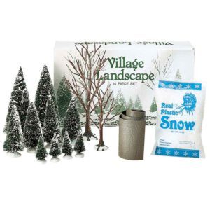 Village Landscape 14 Piece Set - Village Landscapes and Trees by Department 56