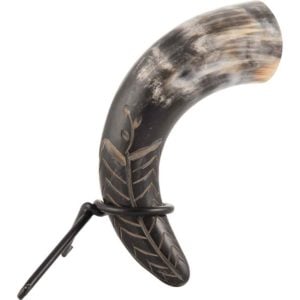 Harvest Drinking Horn with Stand