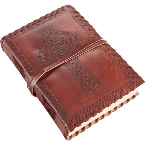 Celtic Cross Leather Journal