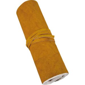 Yellow Rolled Leather Journal