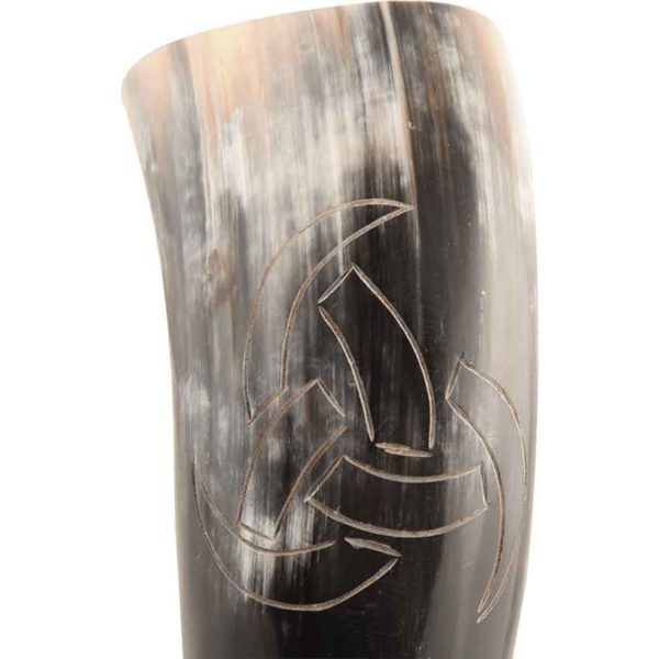 Odin's Viking Drinking Horn with Stand